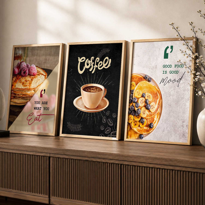 Cafe  Wall   Art  Paintings for Living Room - Wall Poster With frames