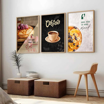 Cafe  Wall   Art  Paintings for Living Room - Wall Poster With frames