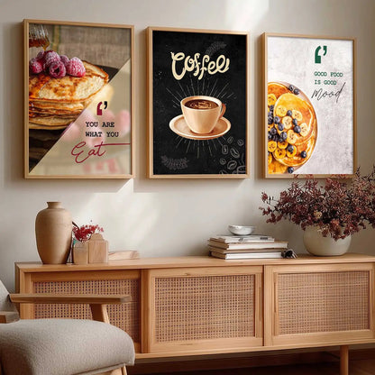 Cafe  Wall   Art  Paintings for Living Room - Wall Poster With frames