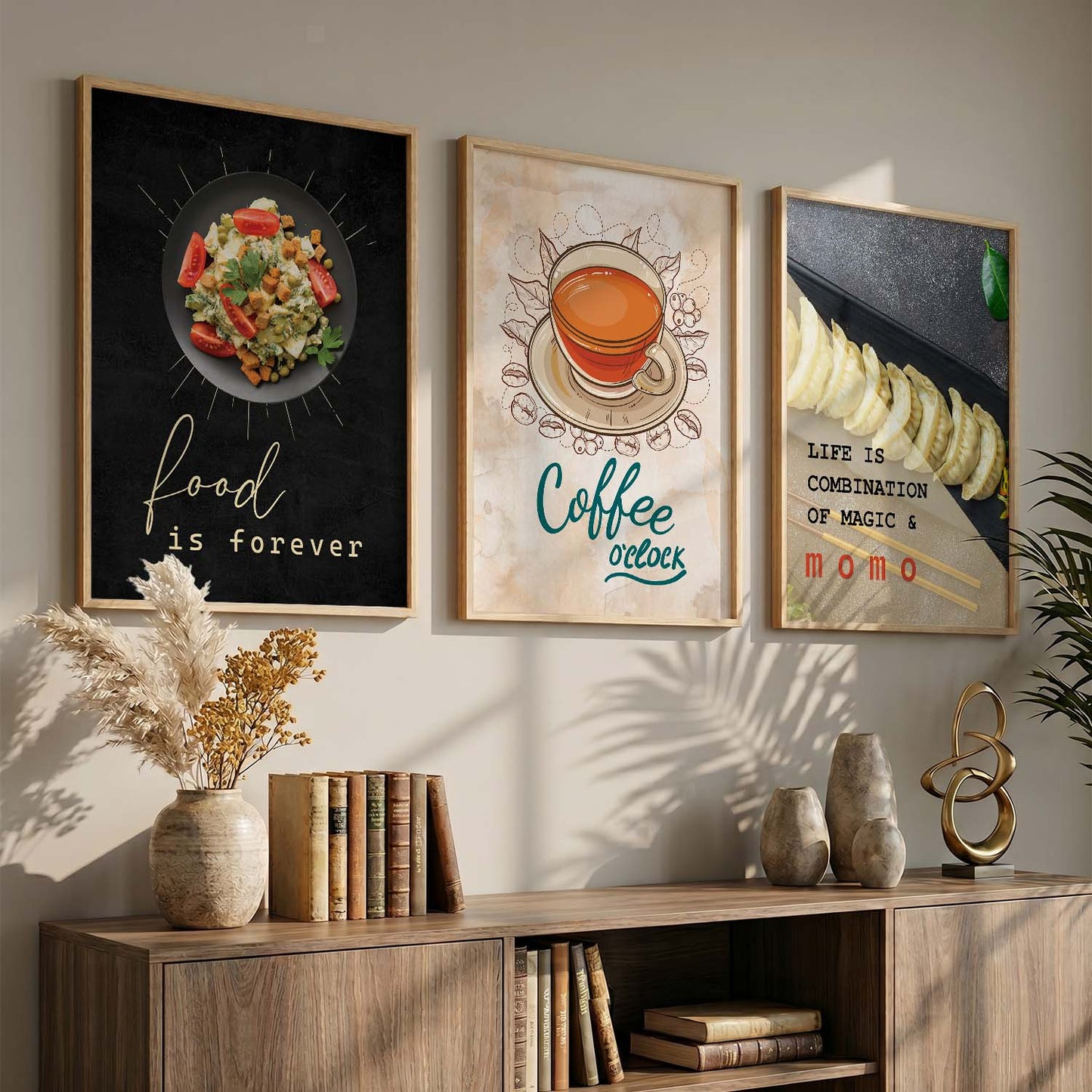 Cafe   Wall  Art  Paintings for Living Room - Wall Poster With frames