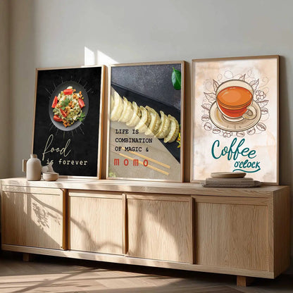 Cafe   Wall  Art  Paintings for Living Room - Wall Poster With frames