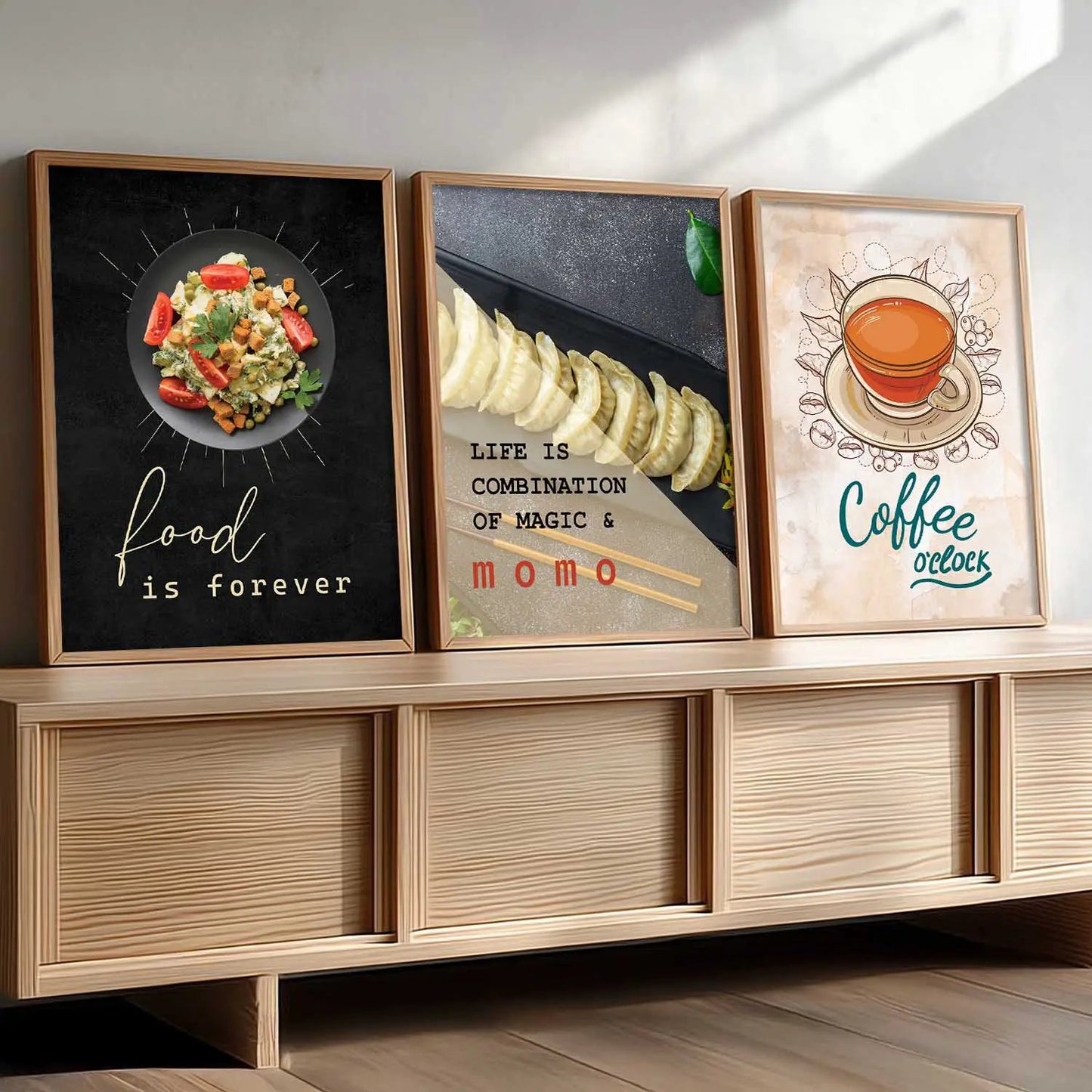 Cafe   Wall  Art  Paintings for Living Room - Wall Poster With frames