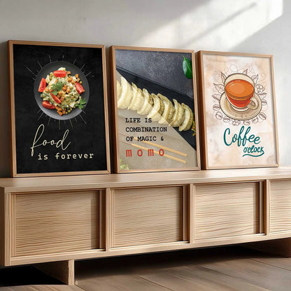 Cafe   Wall  Art  Paintings for Living Room - Wall Poster With frames