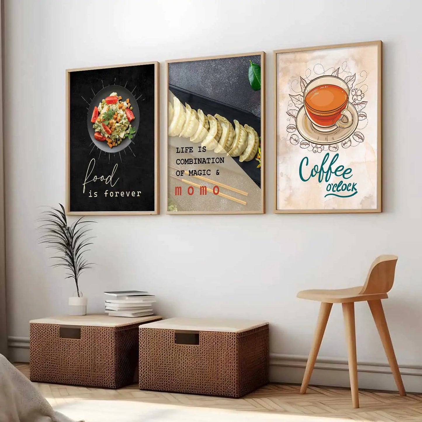 Cafe   Wall  Art  Paintings for Living Room - Wall Poster With frames