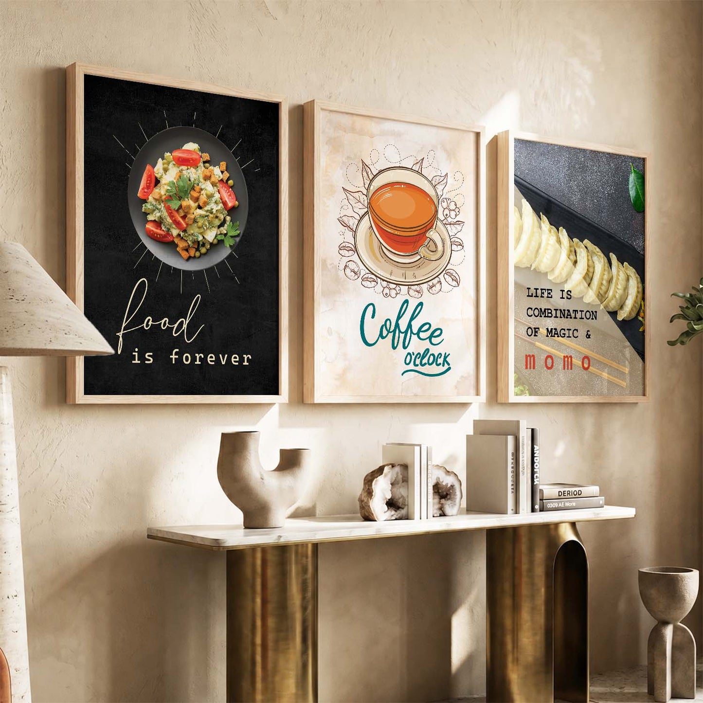 Cafe   Wall  Art  Paintings for Living Room - Wall Poster With frames