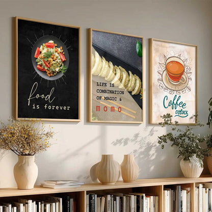 Cafe   Wall  Art  Paintings for Living Room - Wall Poster With frames