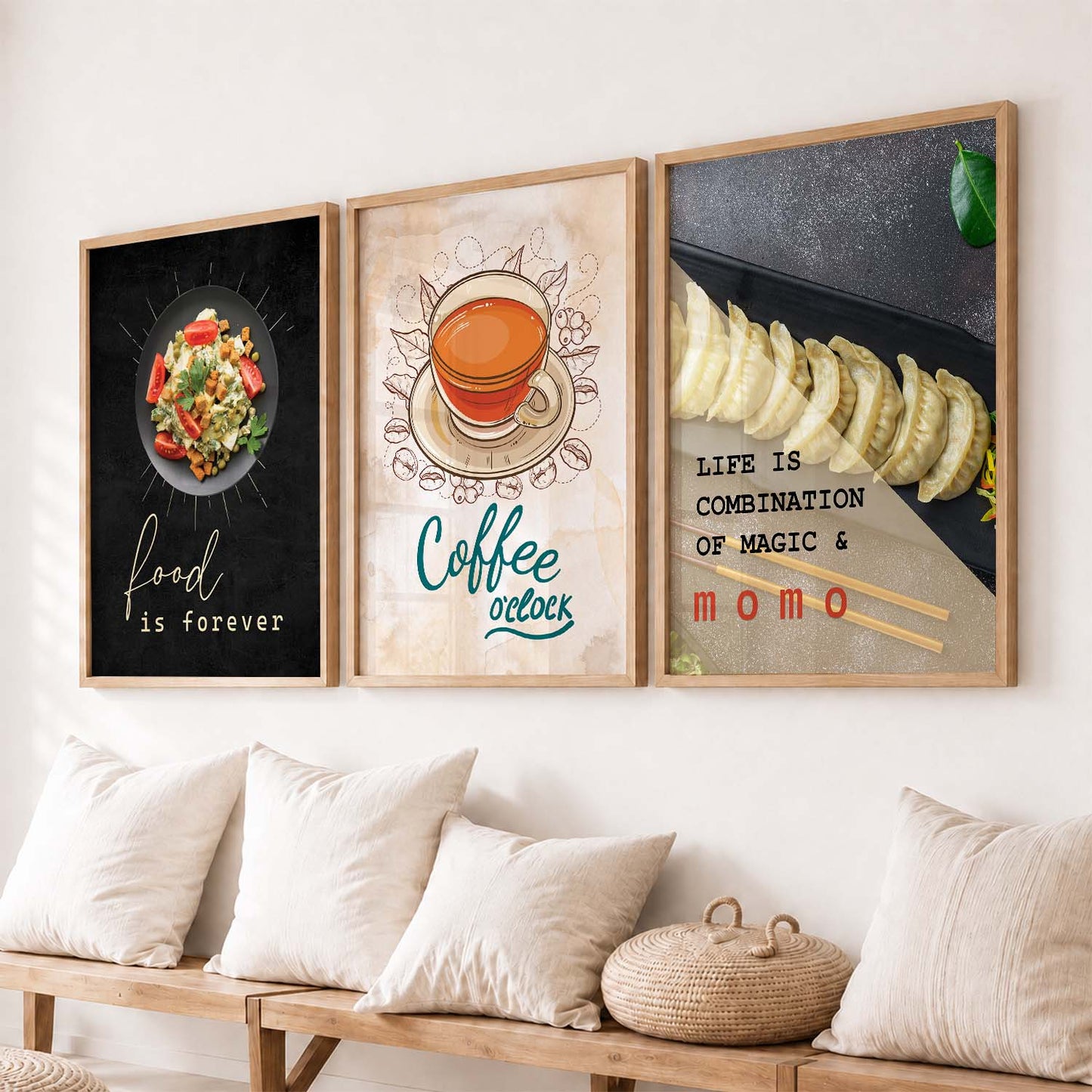 Cafe   Wall  Art  Paintings for Living Room - Wall Poster With frames