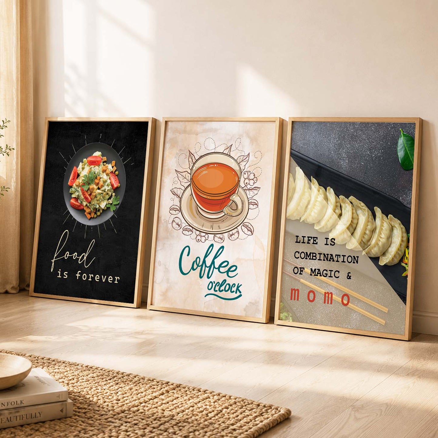 Cafe   Wall  Art  Paintings for Living Room - Wall Poster With frames