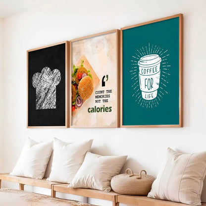 Cafe  Wall  Art  Paintings for Living Room - Wall Poster With frames