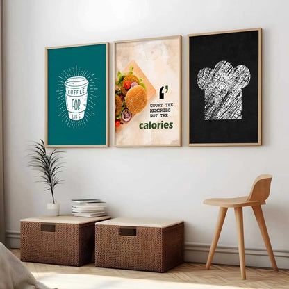 Cafe  Wall  Art  Paintings for Living Room - Wall Poster With frames
