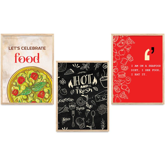 Restaurant   Wall  Art Paintings for Living Room - Wall Poster With frames