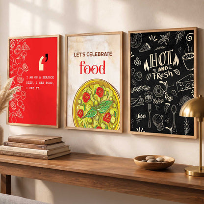 Restaurant   Wall  Art Paintings for Living Room - Wall Poster With frames