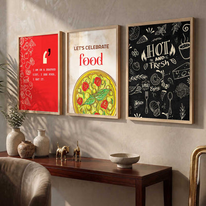 Restaurant   Wall  Art Paintings for Living Room - Wall Poster With frames