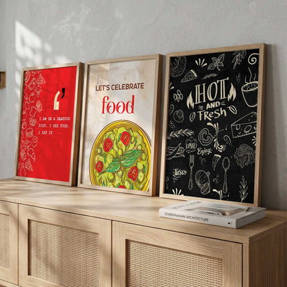 Restaurant   Wall  Art Paintings for Living Room - Wall Poster With frames
