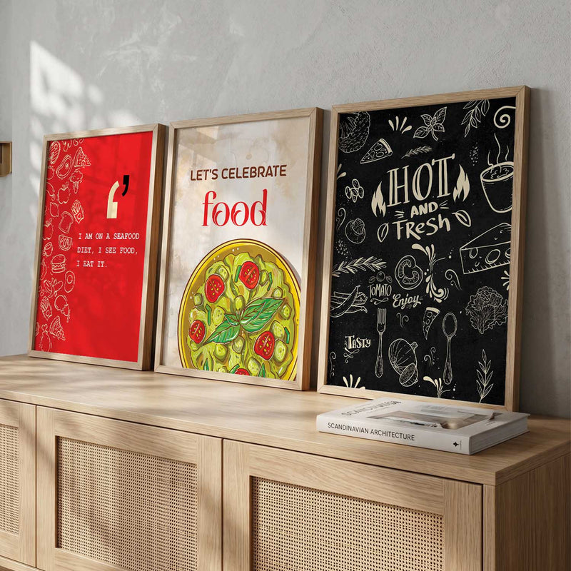 Restaurant   Wall  Art Paintings for Living Room - Wall Poster With frames