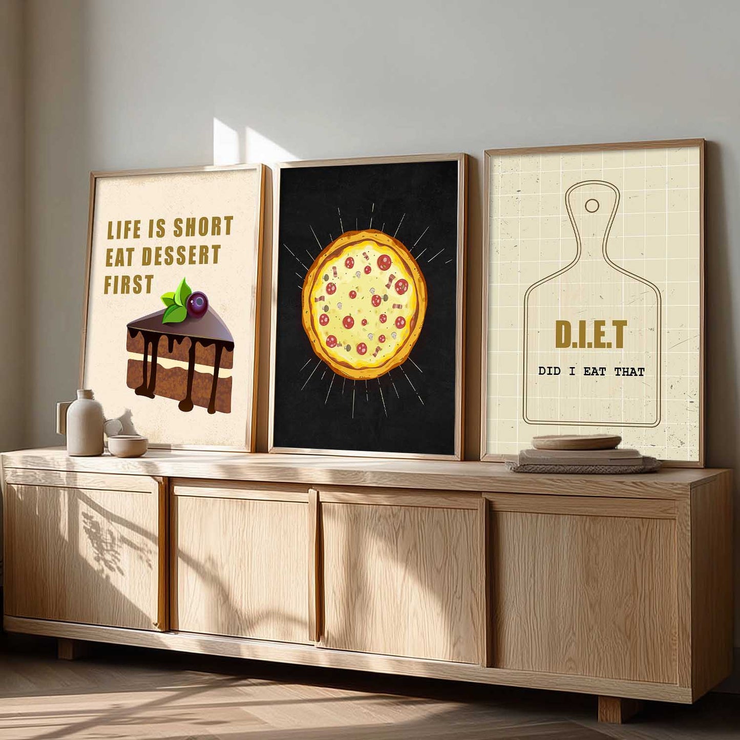 Cafe   Wall  Art  Paintings for Living Room - Wall Poster With frames