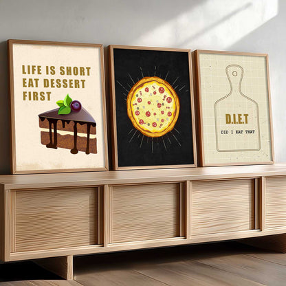 Cafe   Wall  Art  Paintings for Living Room - Wall Poster With frames