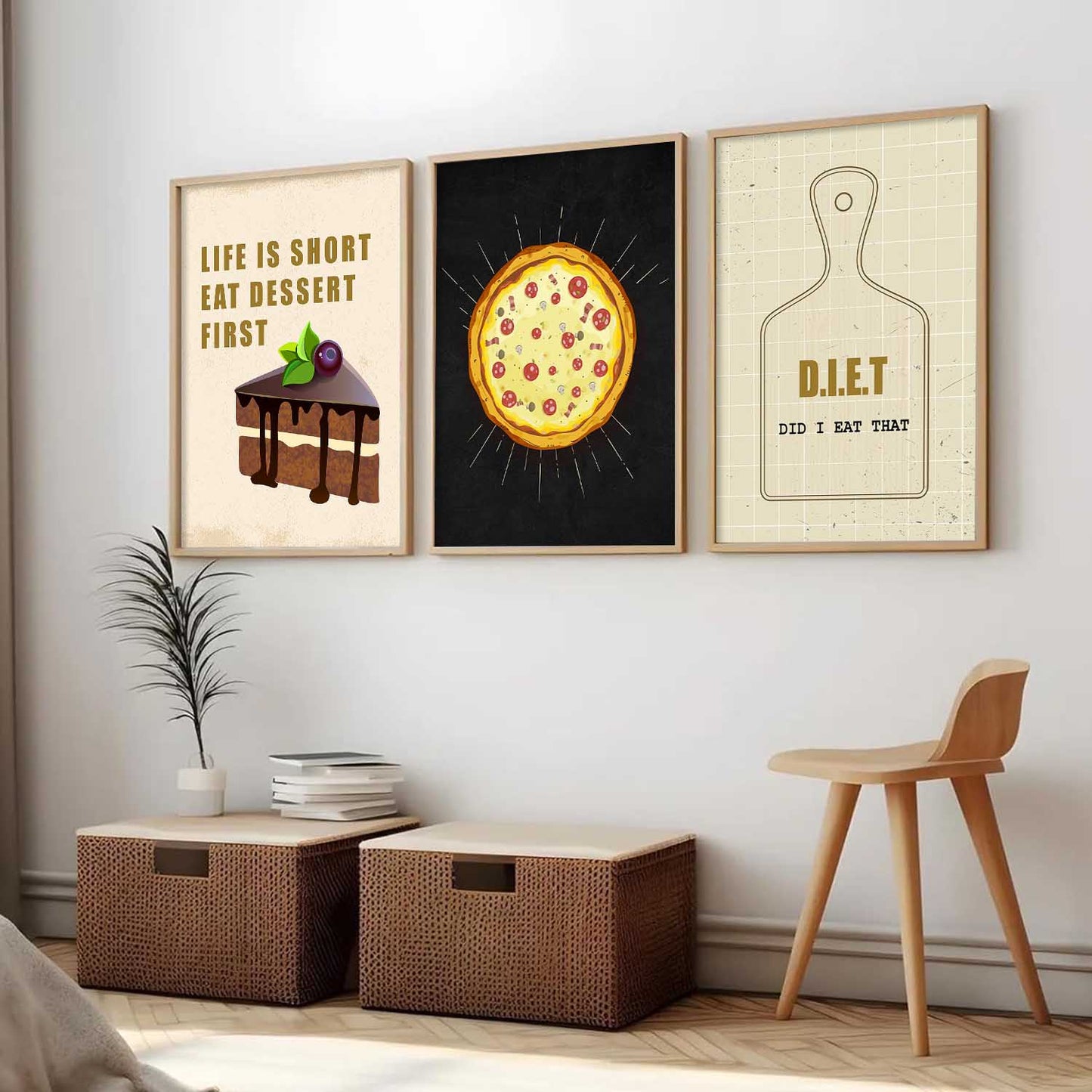 Cafe   Wall  Art  Paintings for Living Room - Wall Poster With frames