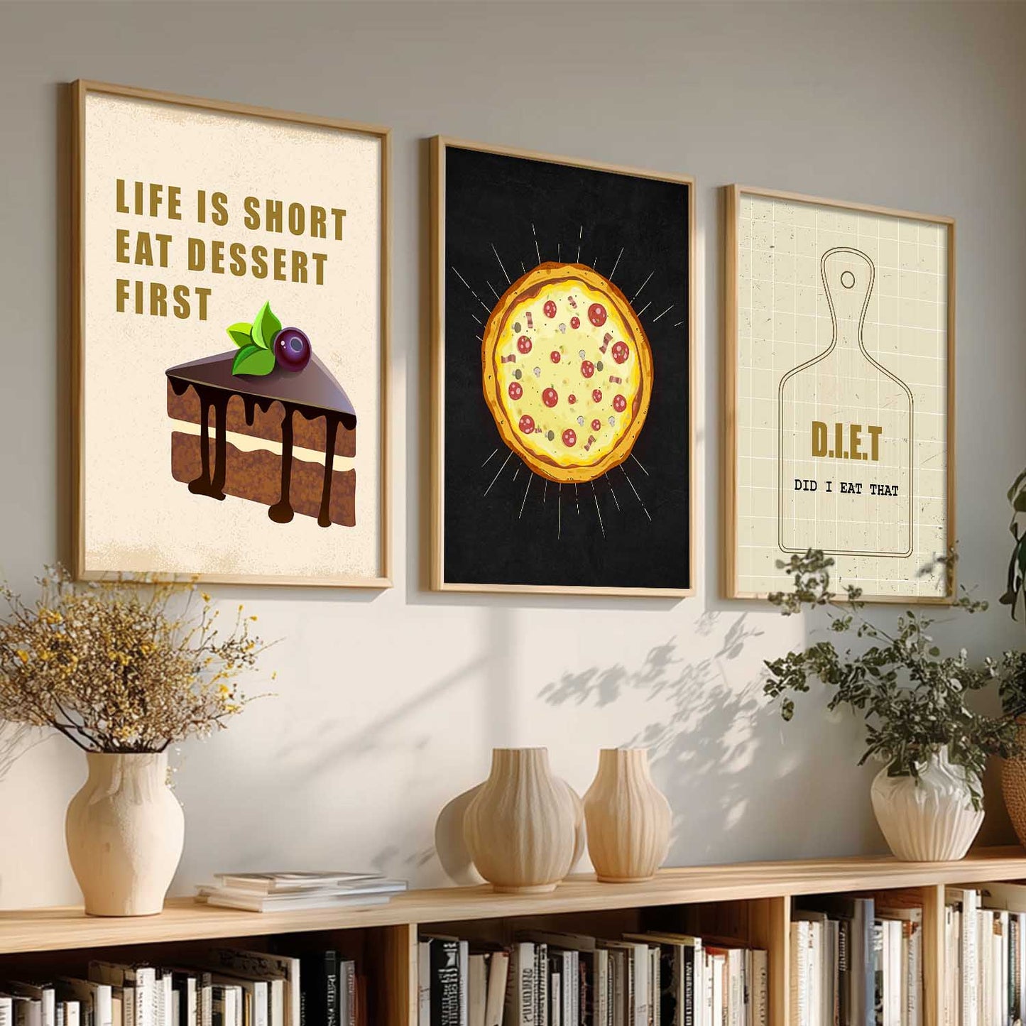 Cafe   Wall  Art  Paintings for Living Room - Wall Poster With frames