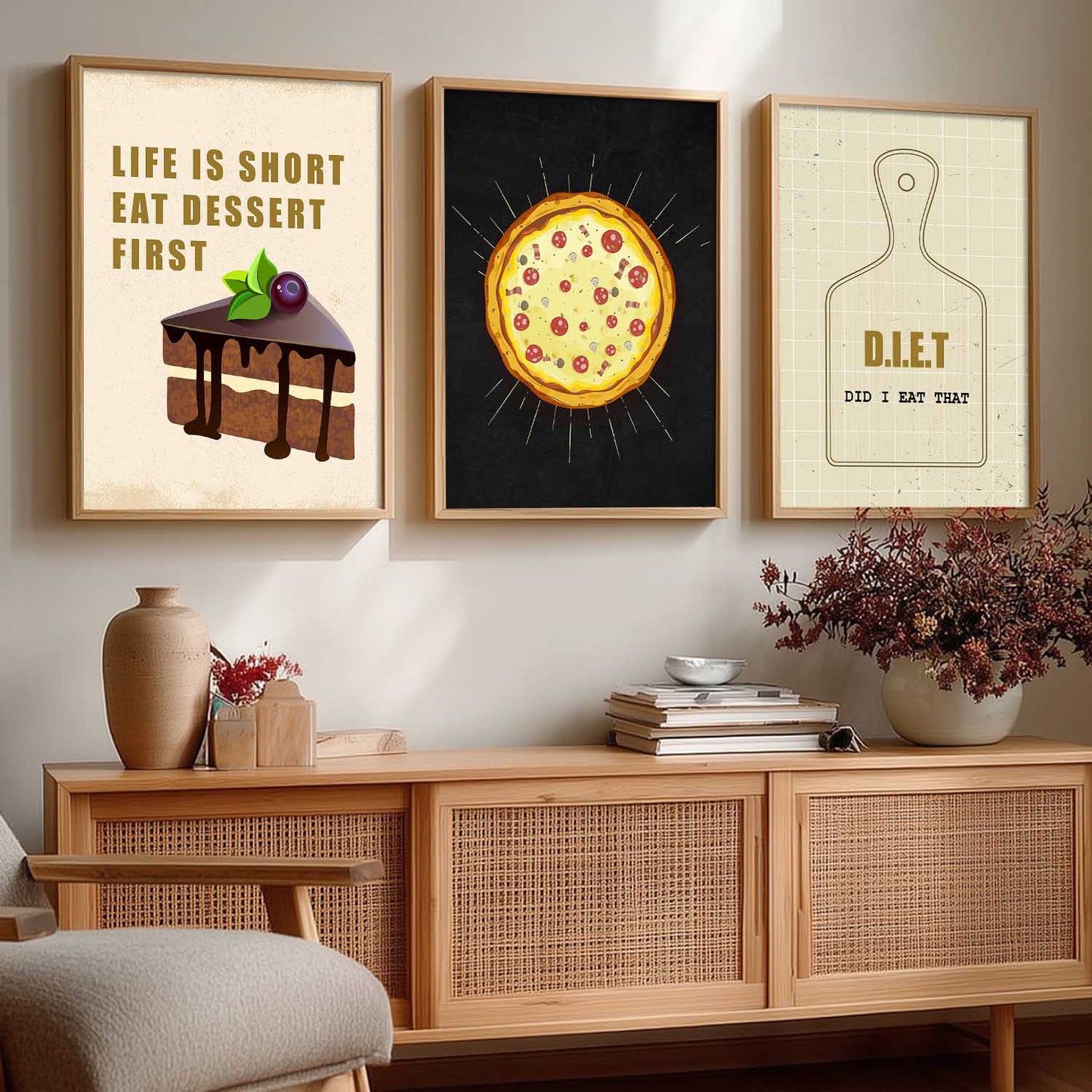 Cafe   Wall  Art  Paintings for Living Room - Wall Poster With frames