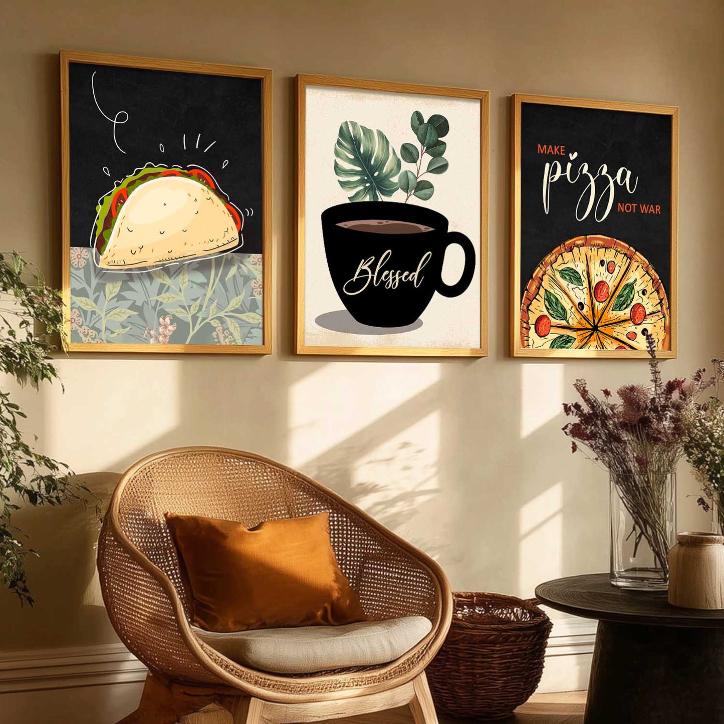 Cafe Wall Art Paintings for Living Room - Wall Poster With frames