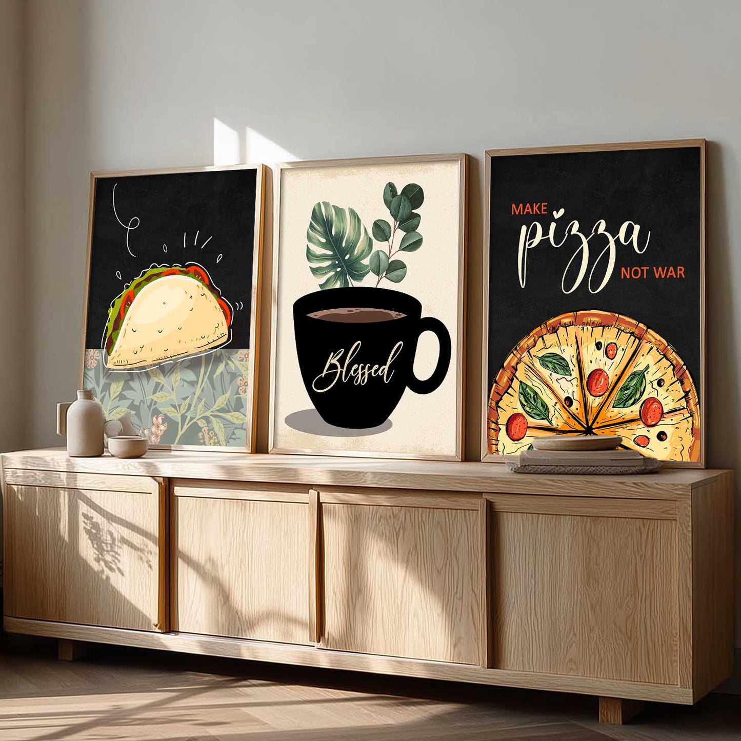 Cafe Wall Art Paintings for Living Room - Wall Poster With frames