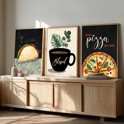 Cafe Wall Art Paintings for Living Room - Wall Poster With frames