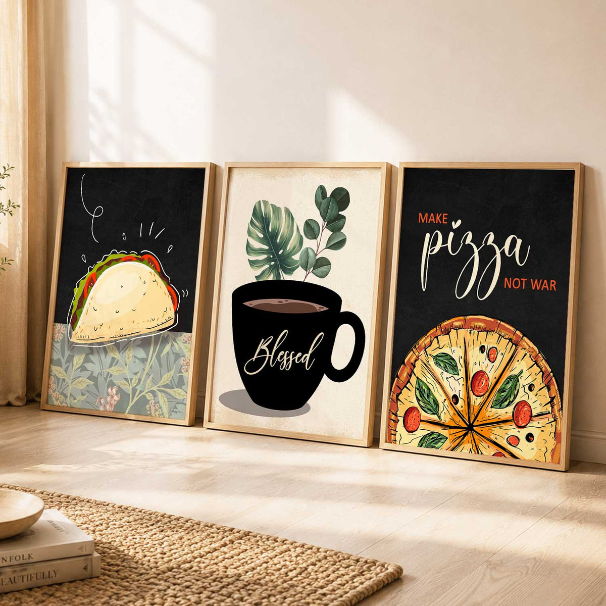 Cafe Wall Art Paintings for Living Room - Wall Poster With frames