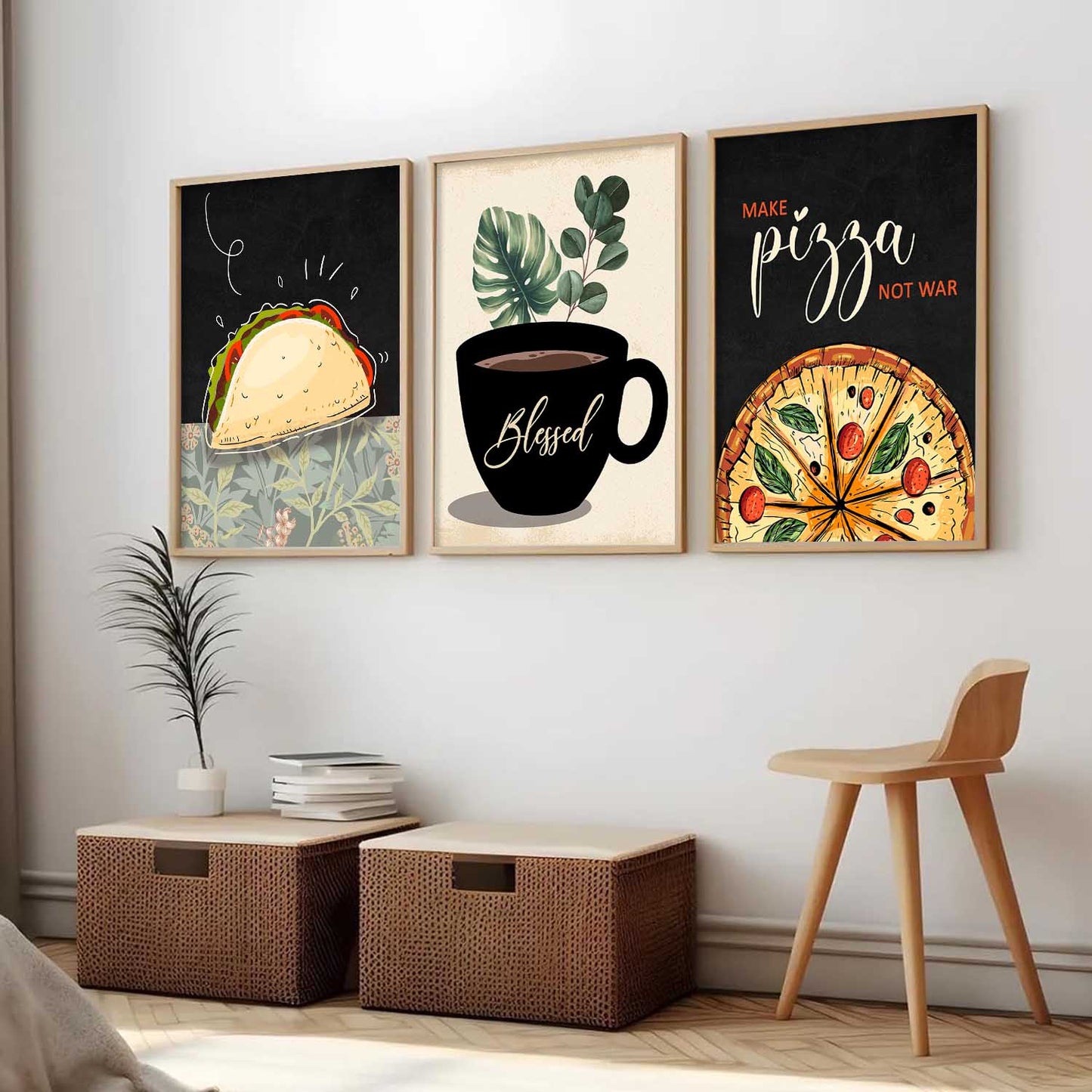 Cafe Wall Art Paintings for Living Room - Wall Poster With frames