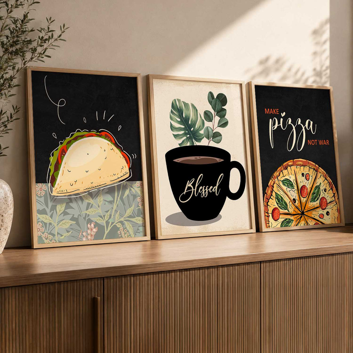 Cafe Wall Art Paintings for Living Room - Wall Poster With frames