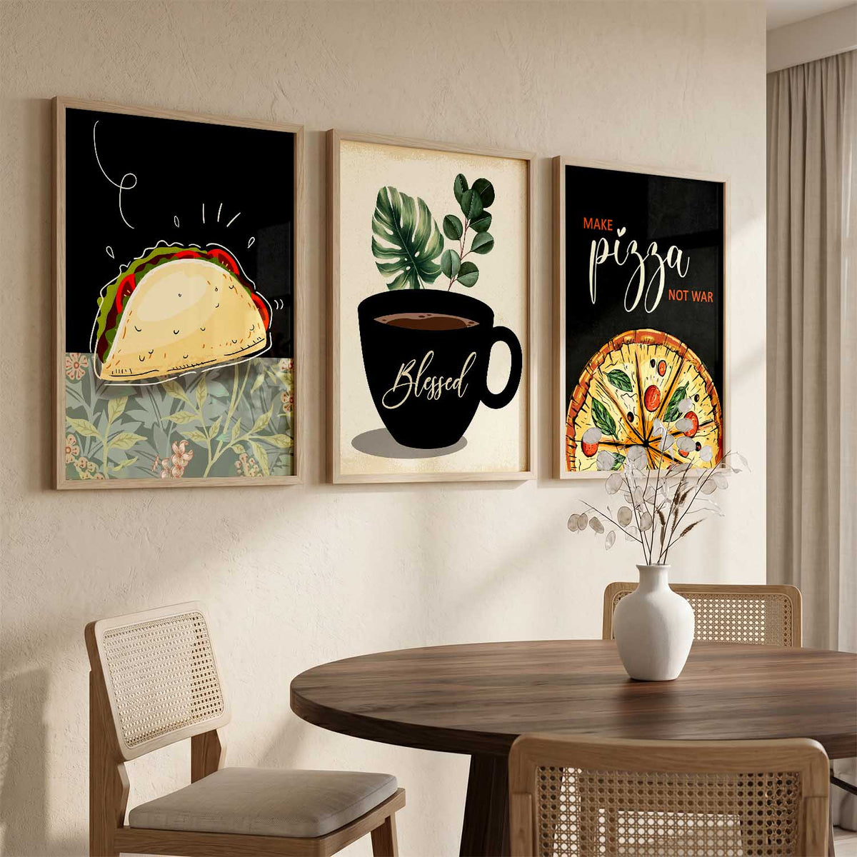 Cafe Wall Art Paintings for Living Room - Wall Poster With frames