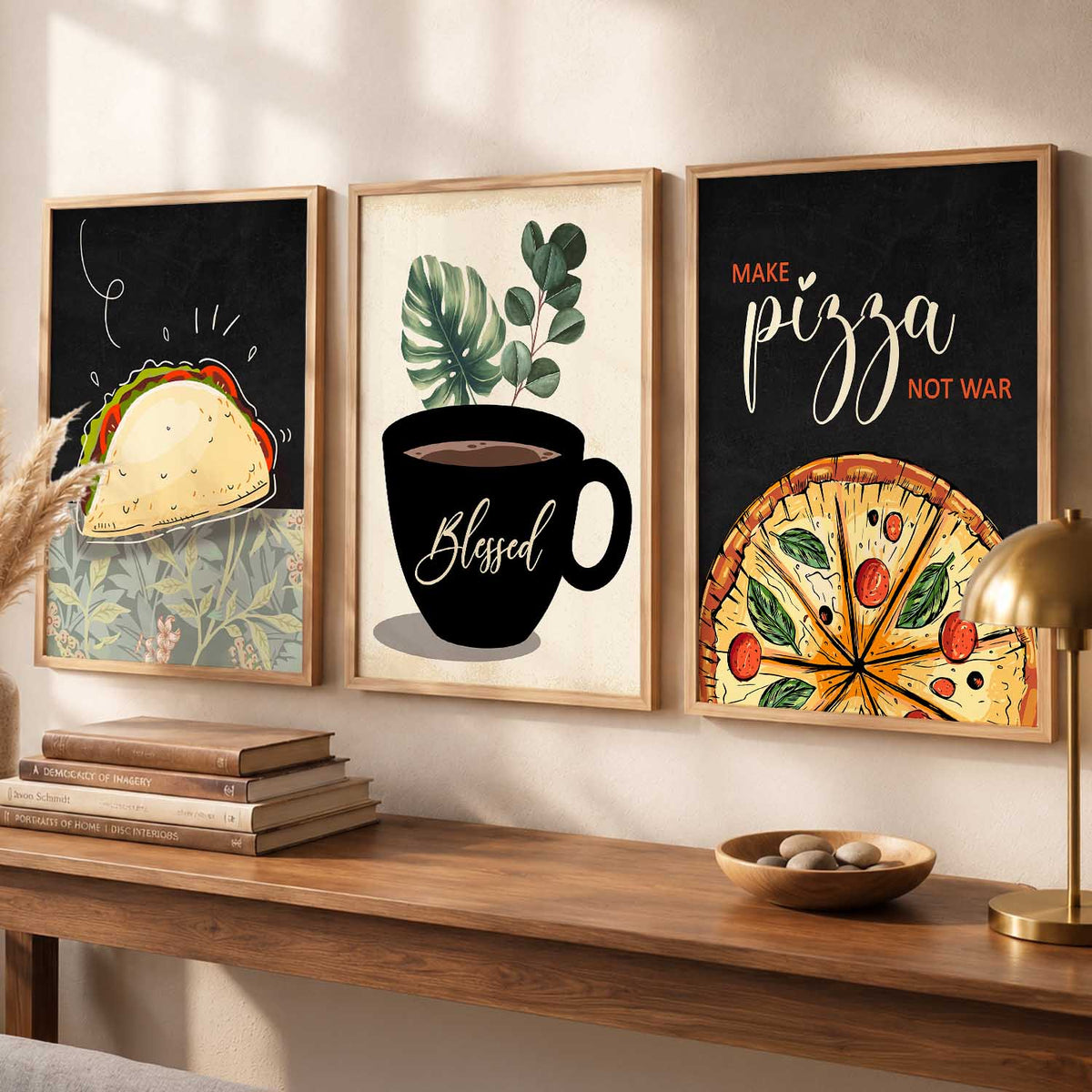 Cafe Wall Art Paintings for Living Room - Wall Poster With frames