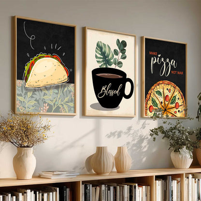 Cafe Wall Art Paintings for Living Room - Wall Poster With frames