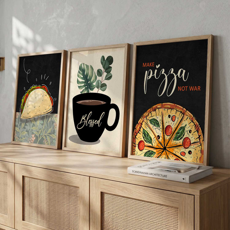 Cafe Wall Art Paintings for Living Room - Wall Poster With frames