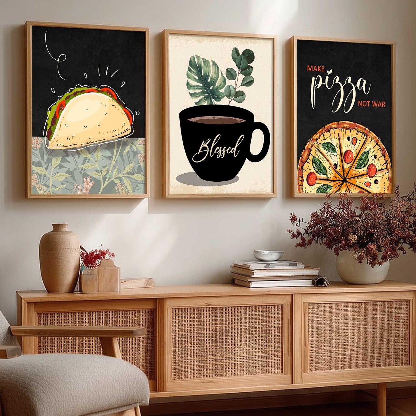 Cafe Wall Art Paintings for Living Room - Wall Poster With frames