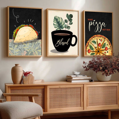 Cafe Wall Art Paintings for Living Room - Wall Poster With frames