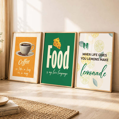 Cafe  Wall  Art  Paintings for Living Room - Wall Poster With frames