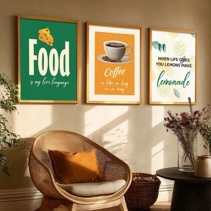 Cafe  Wall  Art  Paintings for Living Room - Wall Poster With frames