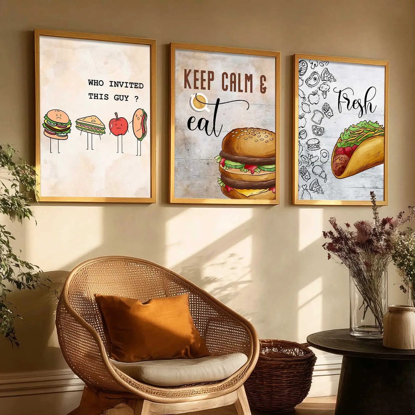 Cafe Wall Art  Paintings for Living Room - Wall Poster With frames