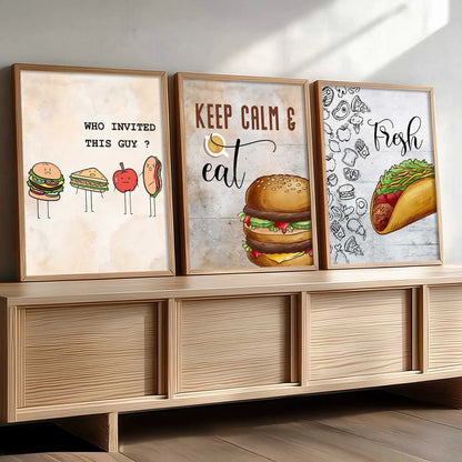 Cafe Wall Art  Paintings for Living Room - Wall Poster With frames