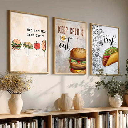 Cafe Wall Art  Paintings for Living Room - Wall Poster With frames