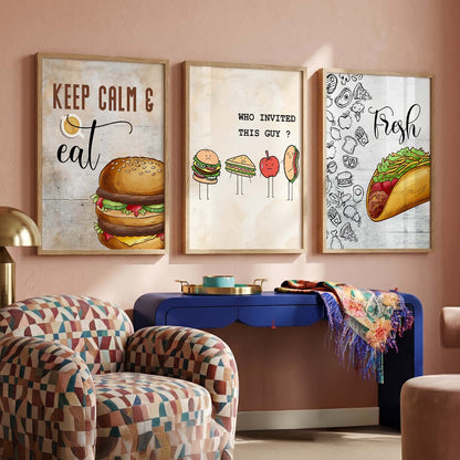 Cafe Wall Art  Paintings for Living Room - Wall Poster With frames