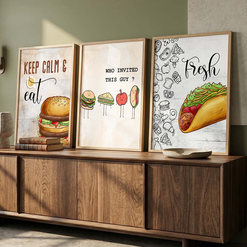 Cafe Wall Art  Paintings for Living Room - Wall Poster With frames