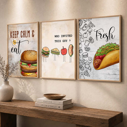 Cafe Wall Art  Paintings for Living Room - Wall Poster With frames