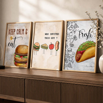 Cafe Wall Art  Paintings for Living Room - Wall Poster With frames