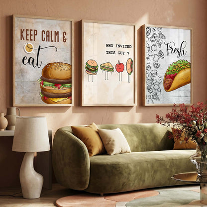 Cafe Wall Art  Paintings for Living Room - Wall Poster With frames