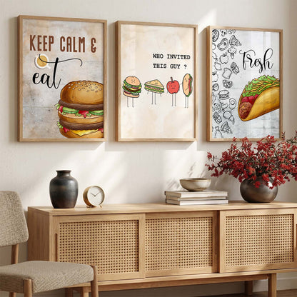 Cafe Wall Art  Paintings for Living Room - Wall Poster With frames