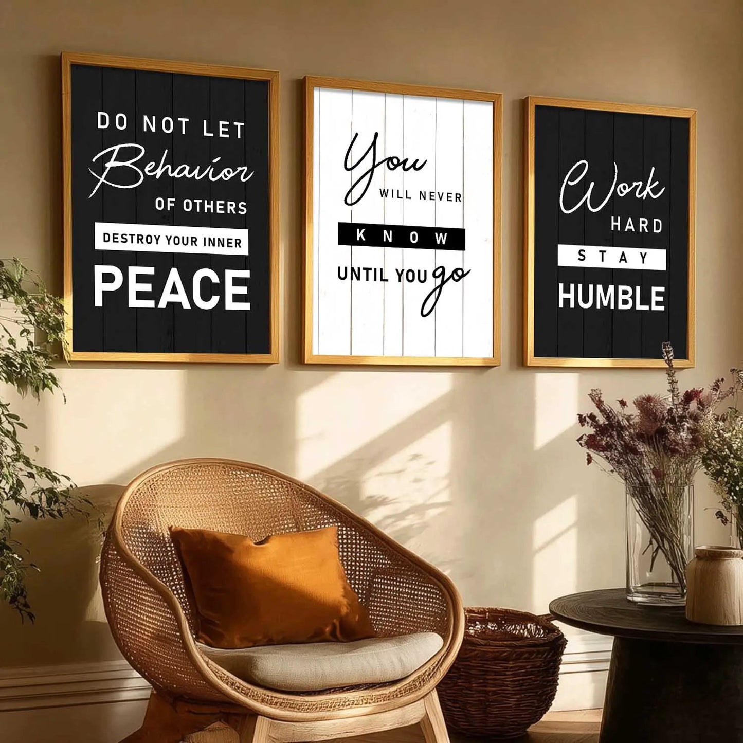 Motivational  Wall Art  Paintings for Living Room - Wall Poster With frames