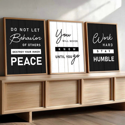 Motivational  Wall Art  Paintings for Living Room - Wall Poster With frames