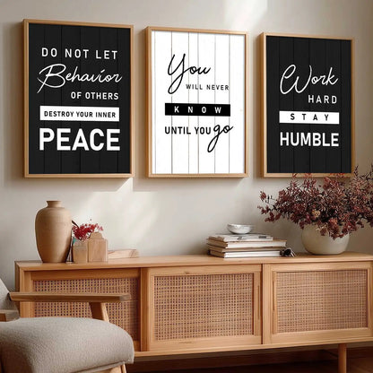 Motivational  Wall Art  Paintings for Living Room - Wall Poster With frames